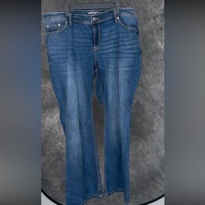 Torrid Luxe Slim Boot Straight Leg Jeans Dark Wash Plus Size 20R